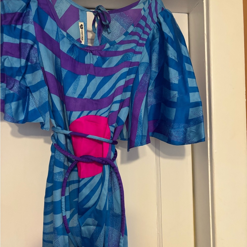 Blue and Purple Maxi Dress